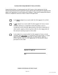 Application for Issuance or Renewal of a Certificate to Work as an Elevator Mechanic - Nevada, Page 3
