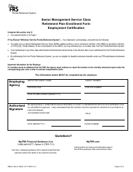 Form SMS-3 Senior Management Service Class Retirement Plan Enrollment Form - Florida, Page 3