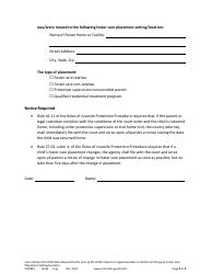 Form CHP901 Notice That Child Was Returned to the Care of the Child&#039;s Parent or Legal Custodian or Notice of Change of Foster Care Placement Setting/Location - Minnesota, Page 2