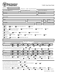 Document preview: Form BDC2581 Traffic Stop Data Sheet - Illinois