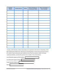 District Application for Exceptional Child Tuition Equivalency - Idaho, Page 3