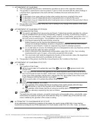 Form GN-3170 Determination and Order on Petition for Guardianship Due to Incompetency (Adult Guardianship) - Wisconsin, Page 5