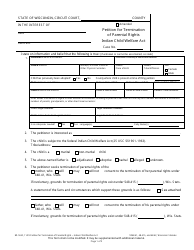 Form IW-1630 Petition for Termination of Parental Rights - Indian Child Welfare Act - Wisconsin