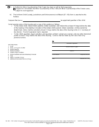 Form IW-1501 Petition for Appointment of Guardian - Wisconsin, Page 3