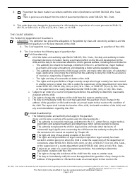 Form IW-1530 Letters of Guardianship and Dispositional Order Appointing Guardian - Full/Limited/Temporary Guardianship - Wisconsin, Page 2