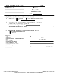 Document preview: Form JD-1769 Request for Permanency Hearing - Wisconsin