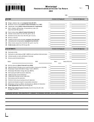 Form 80-105 Resident Individual Income Tax Return - Mississippi, Page 2