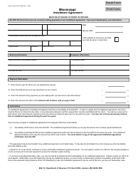 Document preview: Form 71-661 Installment Agreement - Mississippi