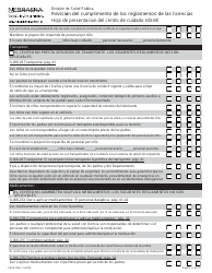 Formulario CRED-0964 Hoja De Presentacion Del Centro De Cuidado Infantil - Revision Del Cumplimiento De Los Reglamentos De Las Licencias - Nebraska (Spanish), Page 11
