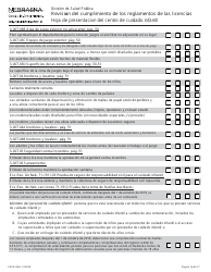 Formulario CRED-0964 Hoja De Presentacion Del Centro De Cuidado Infantil - Revision Del Cumplimiento De Los Reglamentos De Las Licencias - Nebraska (Spanish), Page 16