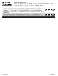 Formulario CRED-0964 Hoja De Presentacion Del Centro De Cuidado Infantil - Revision Del Cumplimiento De Los Reglamentos De Las Licencias - Nebraska (Spanish), Page 17