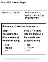 Form PPS10224B Cornell-Penn Interview for Decisional Abilities (Ida) - Kansas, Page 15