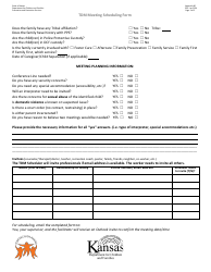 Appendix 0E Tdm Meeting Scheduling Form - Kansas, Page 2