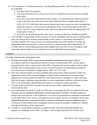 Form OHA3975 Provider Enrollment Agreement - Oregon, Page 6