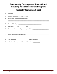 Housing Assistance Grant Program Application - Maine, Page 10