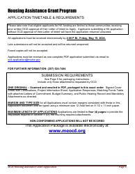 Housing Assistance Grant Program Application - Maine, Page 3