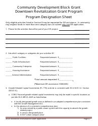 Downtown Revitalization Grant Program Application - Maine, Page 17