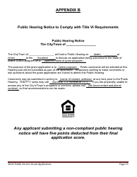Public Service Grant Program Application - Maine, Page 15