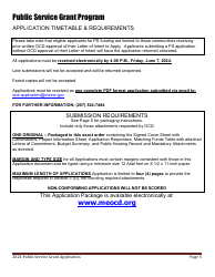 Public Service Grant Program Application - Maine, Page 3