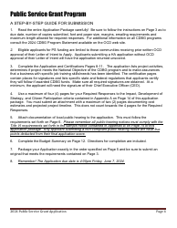 Public Service Grant Program Application - Maine, Page 4