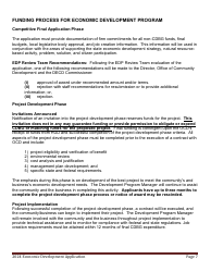 Economic Development Program Application - Maine, Page 7