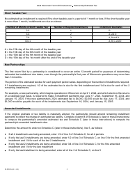Instructions for Form 3-ES Wisconsin Partnership Estimated Tax Payment Voucher - Wisconsin, Page 2