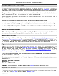 Instructions for Form 3-ES Wisconsin Partnership Estimated Tax Payment Voucher - Wisconsin, Page 3