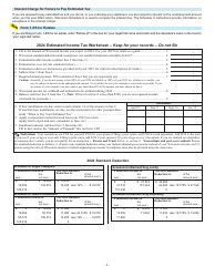 Instructions for Form 1-ES Estimated Income Tax Voucher - Wisconsin, Page 2