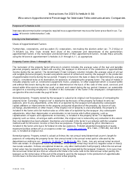 Instructions for Form IC-302 Schedule A-04 Wisconsin Apportionment Percentage for Interstate Telecommunications Companies - Wisconsin