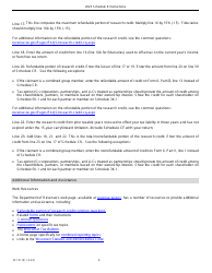 Instructions for Form IC-031 Schedule R Wisconsin Research Credits - Wisconsin, Page 6