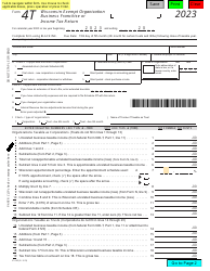 Document preview: Form 4T (IC-002) Wisconsin Exempt Organization Business Franchise or Income Tax Return - Wisconsin
