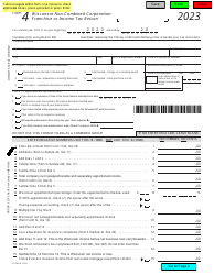 Document preview: Form 4 (IC-040) Wisconsin Non-combined Corporation Franchise or Income Tax Return - Wisconsin
