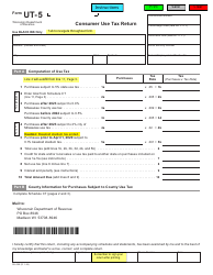 Form UT-5 (SU-050) Download Fillable PDF or Fill Online Consumer Use ...