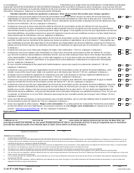 Form C-32.1 Section 32 Settlement Agreement: Claimant Release - New York (French), Page 2