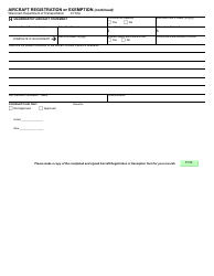 Form DT1556 Aircraft Registration or Exemption - Wisconsin, Page 4