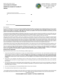 Document preview: Form BOE-261-GNT Disabled Veterans' Exemption Change of Eligibility Report - County of Santa Cruz, California, 2024