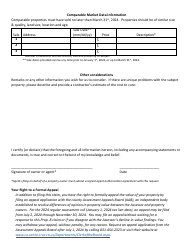 Request for Decline in Value Review - Residential Properties (For Residential Properties of 2 or Less Units) - County of Santa Cruz, California, Page 2