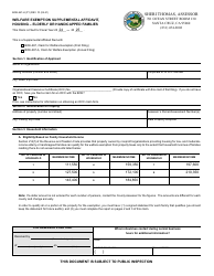 Form BOE-267-H Welfare Exemption Supplemental Affidavit, Housing - Elderly or Handicapped Families - County of Santa Cruz, California