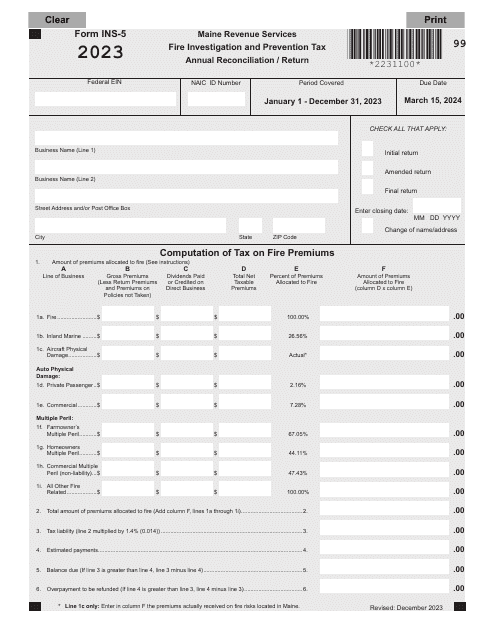 Form INS-5 2023 Printable Pdf