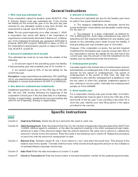 Form 1120W-ME Corporate Income Tax Estimated Tax Worksheet for Form 1120es-Me - Maine, Page 2