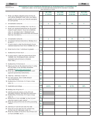 Annualized Income Installment Worksheet for Underpayment of Estimated Tax - Maine