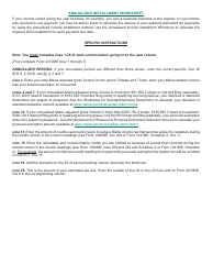 Annualized Income Installment Worksheet for Underpayment of Estimated Tax - Maine, Page 2