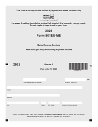 Form 901ES-ME Pass-Through Entity Withholding Payment Voucher - Maine, Page 2