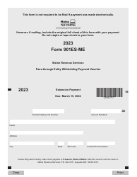 Form 901ES-ME Pass-Through Entity Withholding Payment Voucher - Maine, Page 5
