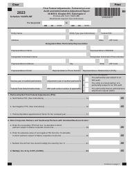 Schedule 1040PA-ME Final Federal Adjustments: Partnership-Level Audit and Administrative Adjustment Report - Maine