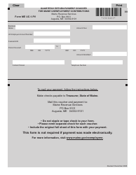 Document preview: Form ME UC-1-PV Quarterly Return Payment Voucher for Maine Unemployment Contributions - Maine
