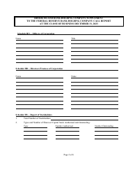 Rhode Island Bank Holding Company Supplement to the Federal Reserve Bank Holding Company Call Report - Rhode Island, Page 2