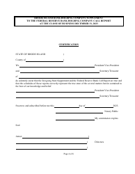 Rhode Island Bank Holding Company Supplement to the Federal Reserve Bank Holding Company Call Report - Rhode Island, Page 4