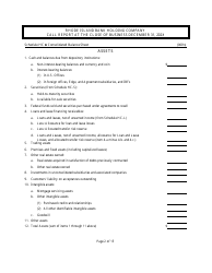 Rhode Island Bank Holding Company Call Report - Rhode Island, Page 2