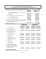 Rhode Island Bank Holding Company Call Report - Rhode Island, Page 5